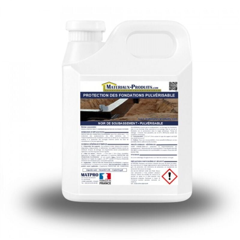 Matpro - Protection des fondations pulvérisable - 20 l