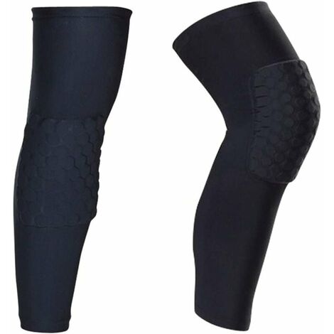 Protection des jambes Genouillères Manches pour les jambes Genouillères 2 Packs Antidérapants Sports Volleyball Basketball Compression XL