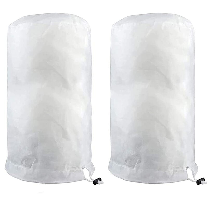 Protection d'hiver pour plantes 140x200cm, protection d'hiver contre le gel pour plantes, Housse Hivernage Plante avec Fermeture éclair et Cordon de