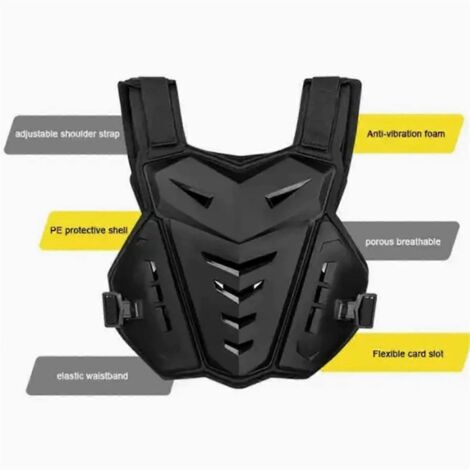 Protection dorsale et pectorale pour motocross, blouson de moto
