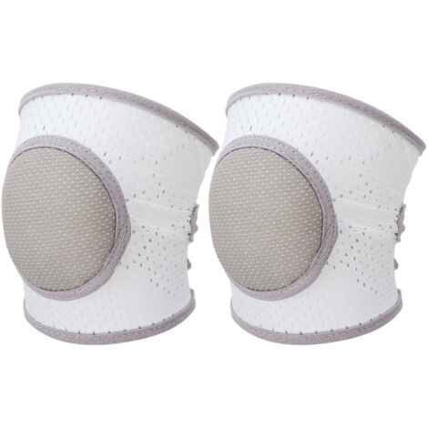 Protection Genoux Enfant Anti-Glissade Couverture Douce Coton Élastique Unisexe Gris