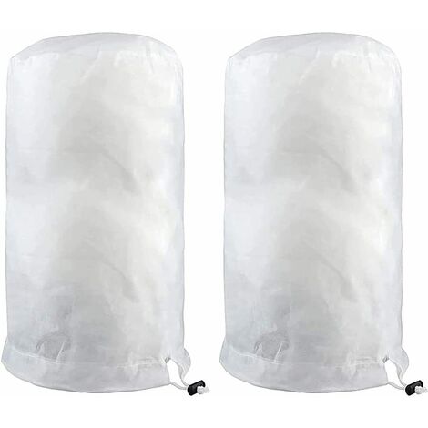 Protection Hivernale Plantes 80x100cm, Protege Plante Hiver Anti-Givre, Housse Protection Plante Hiver Réutilisable avec Cordon de Serrage pour Plantes