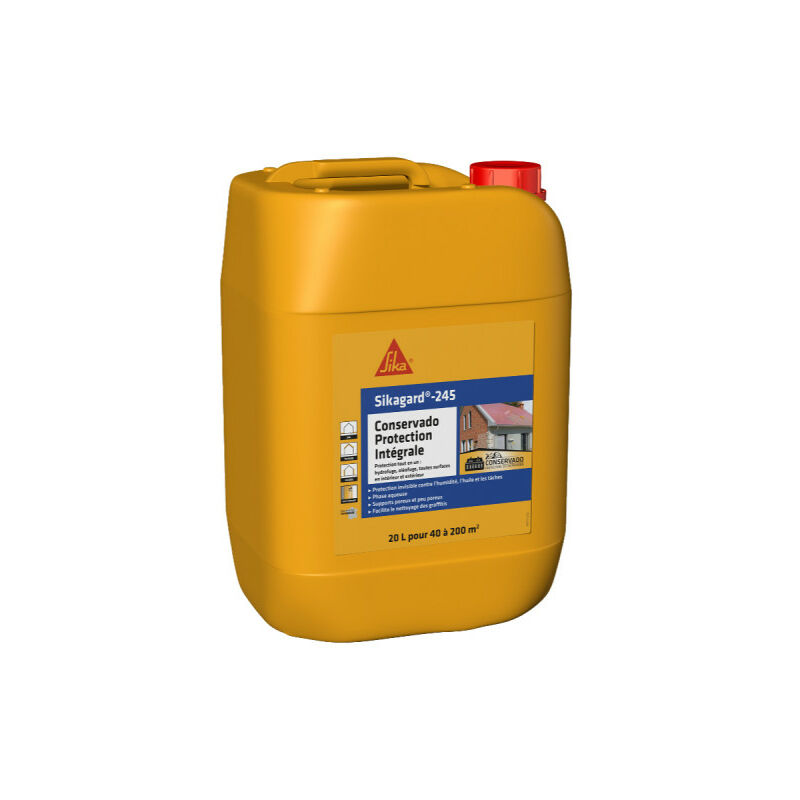 Protection hydrofuge Sika Sika gard-245 Conservado Protection Intégrale - 20L