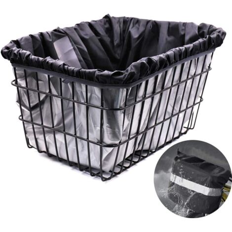 Protection imperméable et bande réfléchissante pour panier de vélo de moto électrique, 1 pièce (panier non inclus)-AquaForge