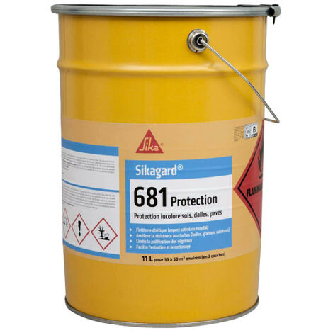 Protection incolore pour sols – Imperméabilisant 11L – Effet mouillé – Compatible mortiers SikaTop et Sika Monotop