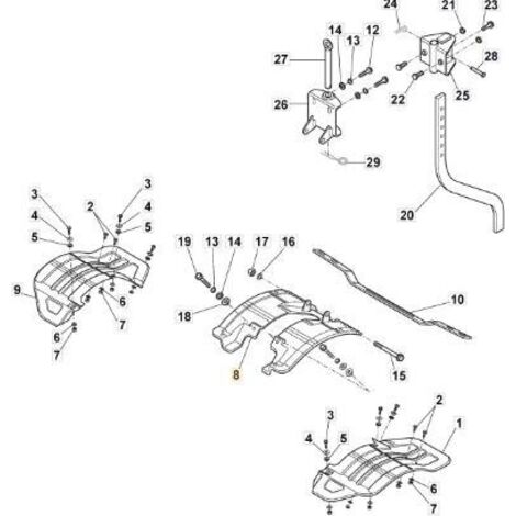 PROTECTION INTERNE ORIGINALE STIGA - 118802867/1