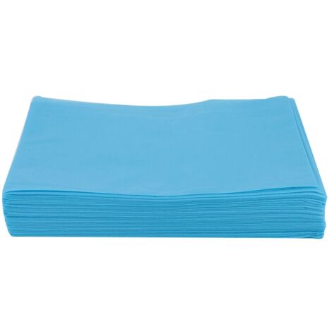 Protection jetable imperméable pour tables de massage, salon, spa, hôtel et tatouage (Bleu)