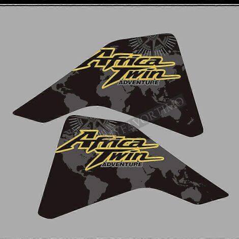 Protection latérale de réservoir pour Honda CRF1100 CRF 1100 L L1 L2 Africa Twin Adventure Adv, kit d'autocollants et de stickers pour visière (2019-2021)