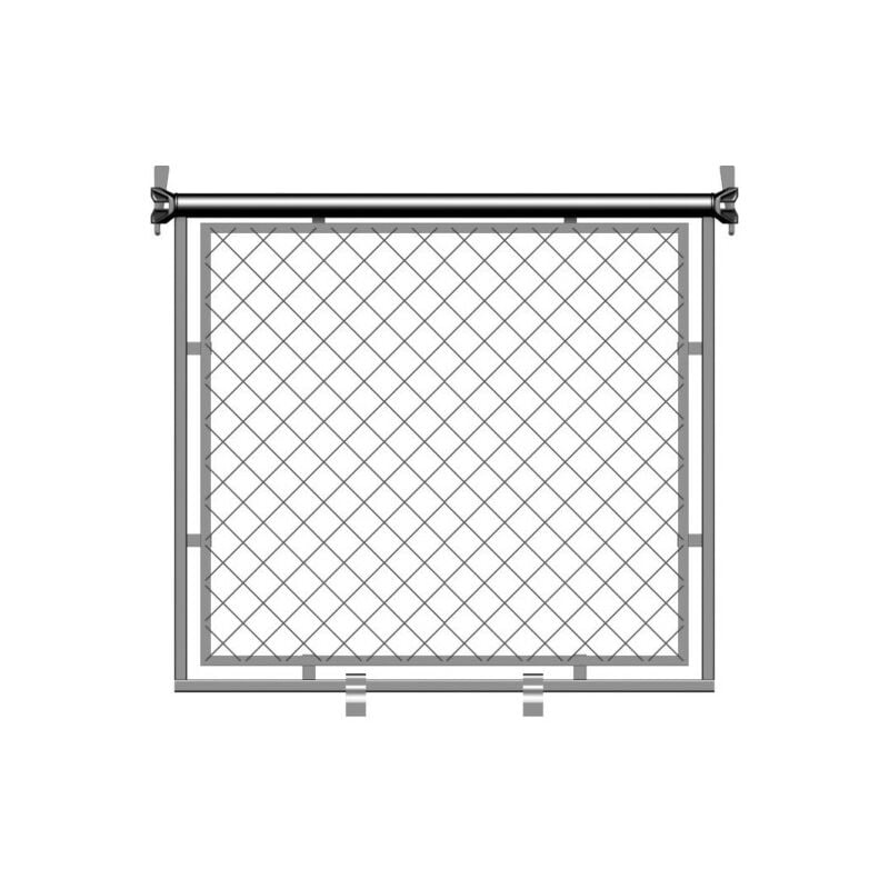 Layher - Protection latérale grillagee couvreur pour échafaudage multidirectionnel universel