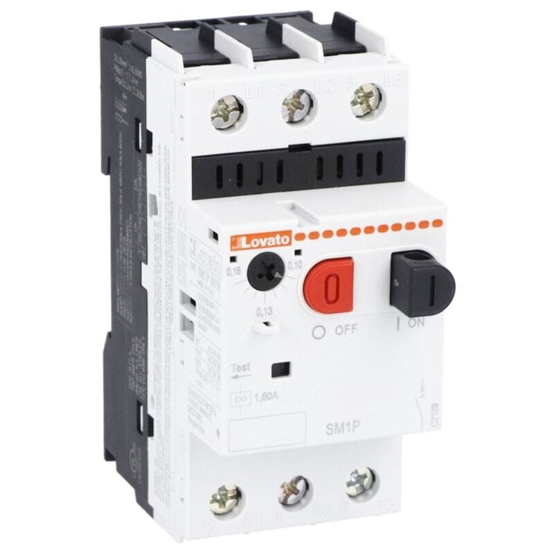 Protège-moteur Lovato pouvoir de coupure a 400V 100kA 13 à 18A SM1P1800