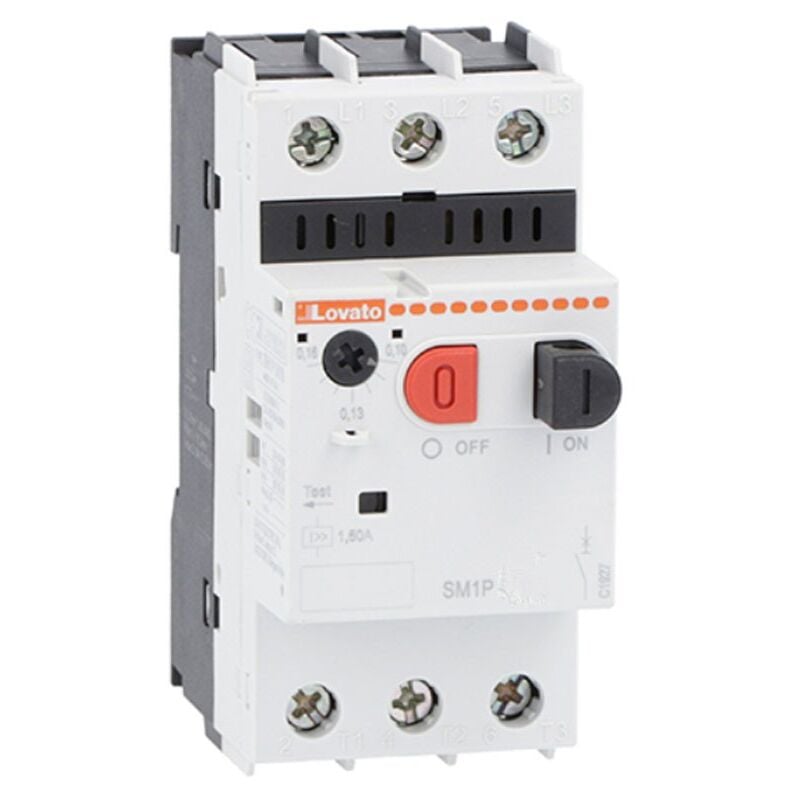 Protège-moteur Lovato pouvoir de coupure a 400V 100kA 4 à 6.5A SM1P0650