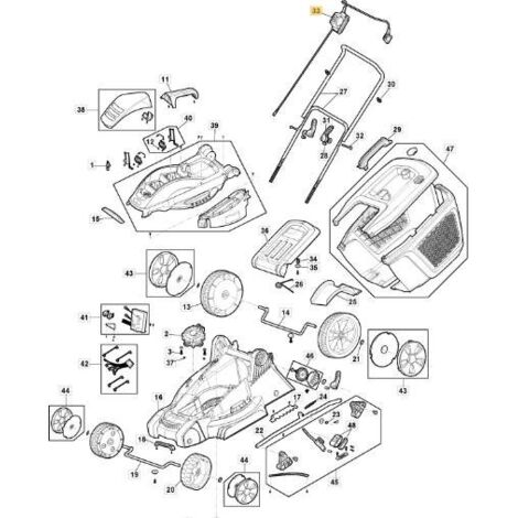 PROTECTION MOTEUR E 380 Li 40 ORIGINAL STIGA - 118811016/0