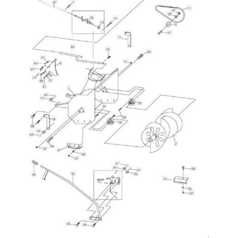 PROTECTION MOTEUR ORIGINAL STIGA - 1319-1503-01