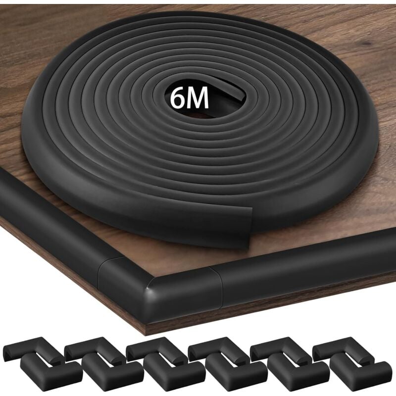 Protection Mousse Sécurité, Couverture Totale De 6 M Avec Protège-Angles Et 12 Forme En L Protège Coin, Protection De Sécurité Enfant Pour Table