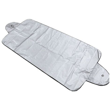 Protection pare-brise voiture, housse imperméable anti-neige 150x70cm, tissu enduit 190T contre gel, givre, poussière et soleil, universelle pour automobiles (argent)