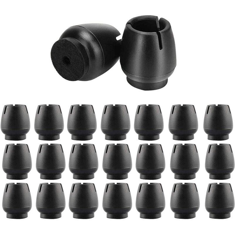 Protection Pied de Chaise,32 Pièces Table Antidérapant Chaise Pieds Anti-Scratches Feet Pads Protecteur Caoutchouc Chaise Casquettes (12-16mm)