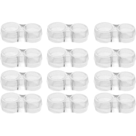 Protection poignee porte - lot de 12 protège poignée porte double transparents et protege mur pour poignée de fenêtre pour protéger contre les marques