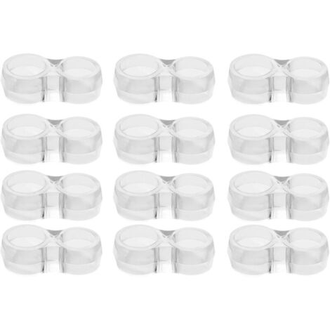 Protection poignee porte - lot de 12 protège poignée porte double transparents et protege mur pour poignée de fenêtre pour protéger contre les marques