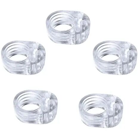 Protection poignee porte protège poignée porte double transparents et protege mur pour poignée de fenêtre pour protéger contre les marques (5PCS) GROOFOO