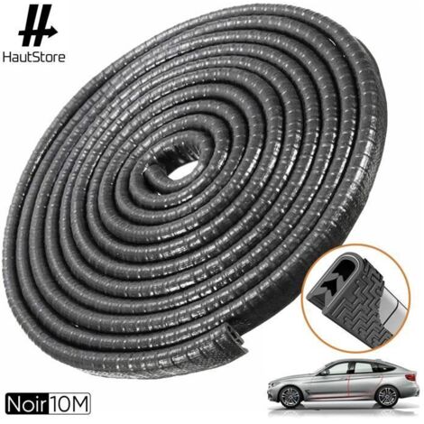 Protection Portiere Voiture, Acier à Ressort en U à L\'intérieur, Protection en Caoutchouc de Port de Voiture (4M Noir)