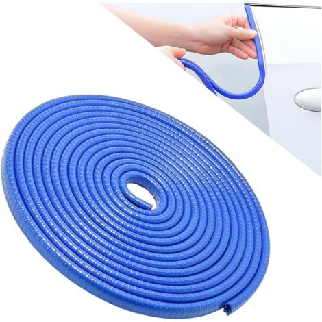 Protection Portiere Voiture, Joint Caoutchouc de Protection Automobile, Protecteurs de Bords en Aluminium pour Portes de Voiture, Universel Accessoires d'extérieur de Véhicule (Bleu/10M)