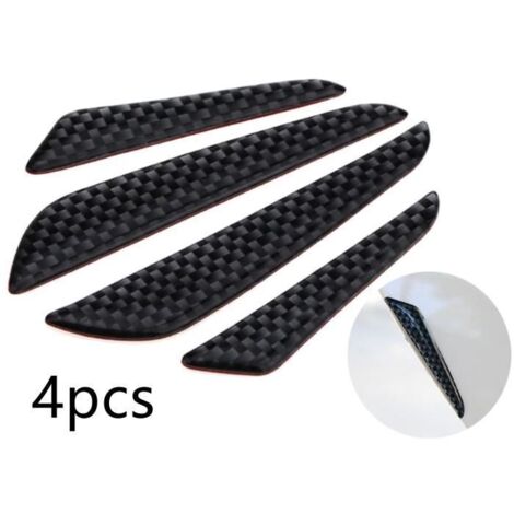 Protection Portière Voiture,Garniture de protection de pare-choc en Fibre De Carbone,Anti-collision Voiture Autocollant,pour SUV,MPV
