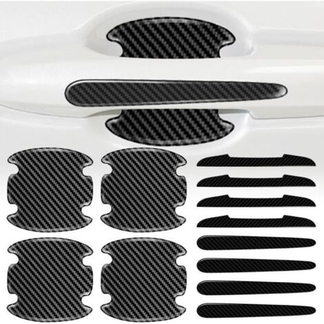 Protection Portière Voiture,Protecteur de Poignée Encastrée de Porte de Voiture Autocollante,pour Rétroviseur,Bord de Porte(12pcs)