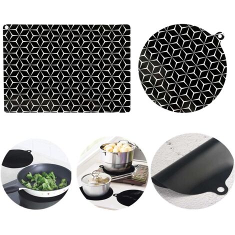 Plaque De Protection Pour Induction 3 Tapis Protection Plaque Induction 20cm XPEX - Silicone Antidérapant, Facile à Nettoyer Piano A Induzione