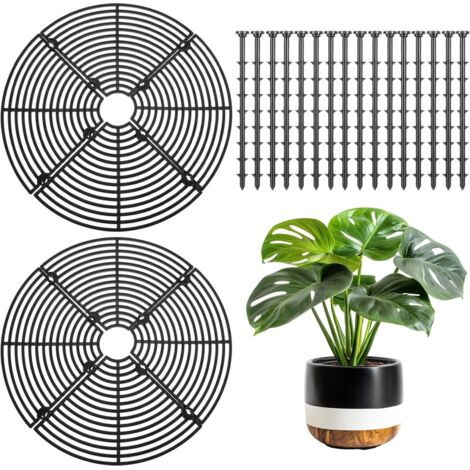 protection pour pot de fleurs - 30 cm - grille de protection - kit de protection pour jardinière