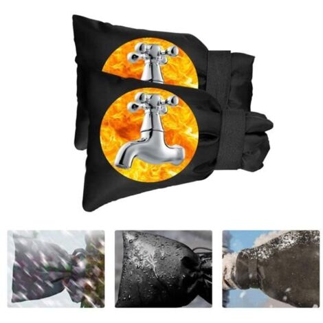 Protection pour robinet extérieur, couvercles d'hiver étanches pour robinet de jardin, 2 pièces.