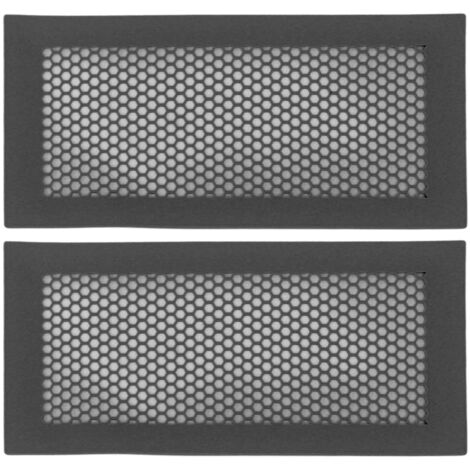 Protection pour Ventilation Sécurité Bébé Caches Vent Silicone Souple Attrape Débris Insectes 2 Pièces Couleur Noir