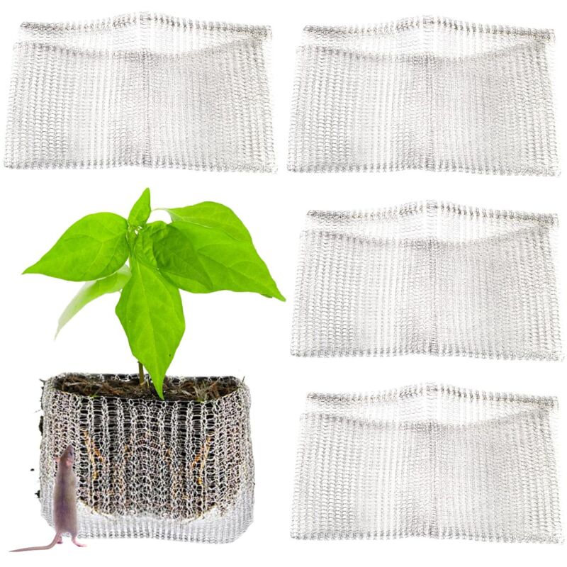 Protection Racines Acier Inoxydable plantes Panier la Prévention des Campagnols pour Légumes Arbre Fruitier Fleurs Plantes Contre les Souris Morsure