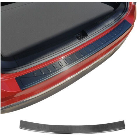 Protection Seuil de Pare-Chocs Arriére Compatible avec VW Tiguan II / Allspace 2016-2024 Acier Brossé