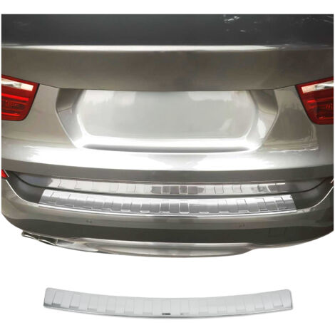 Protection seuil de Pare-Chocs arriére pour BMW X3 F25 2010-2017 Chromé INOX
