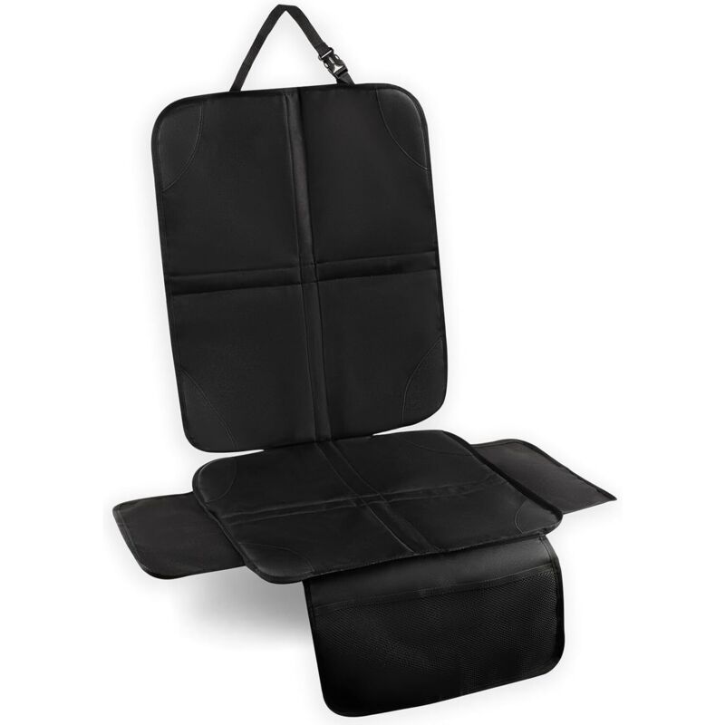 Protection Siege Voiture, 1 Pièce Protege Siege Voiture Enfant Housse Couvre Tapis Sièges Auto Imperméable Antidérapant avec 2 Poches Rangement