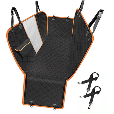 Protection Siege Voiture Chien, Extension Housse Protection Voiture Chien Résistant Aux Rayures Imperméable, Fond Rigide, Noir