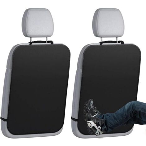 Protection Siège Voiture Enfant 2 Pièces - Protection de Dossier de Voiture pour Enfants, Housse Arrière Anti-Rayures Imperméable pour Sièges Auto, Design Respirant avec Élastiques Universels