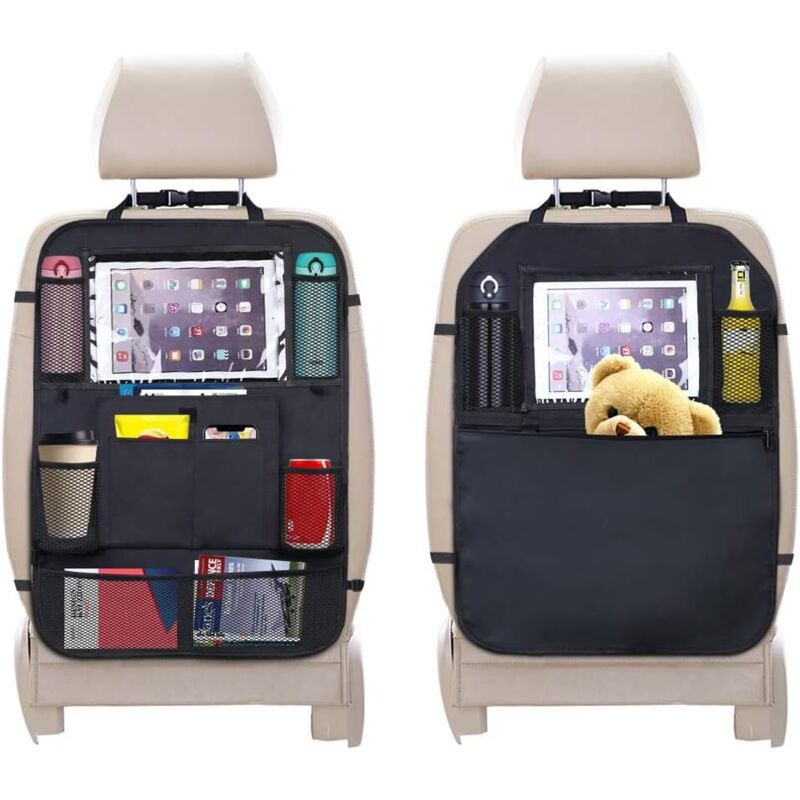 Protection Siege Voiture, Organisateurs de Voiture, Protection Siege VoitureEnfant, Protection Siege Imperméable avec Multi-Poches Rangements et