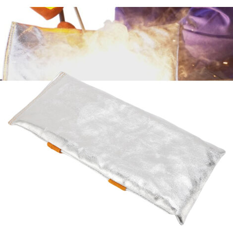 Protection thermique pour le soudage, dos aluminisé, revêtement en cuir PU multicouche réfléchissant pour le flux, destiné à la découpe de métaux et à la fusion des métaux dans les chaudières industri
