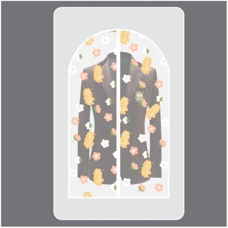 Protection Transparentes Anti-poussire impermables avec Zip Housses de vtements, Housse pour Costume penderie Protection Pliable, Sac de vtement, pour Chemise, Costume, Manteaux-60140cm (5 pcs) Housse