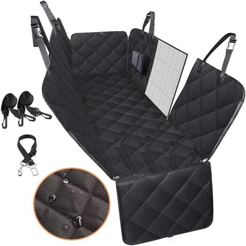 Protection Voiture Chien avec Fenêtre de Visualisation,Housse Voiture Chien Imperméable Anti-déchirure de Siège Arrière Coffre avec Sac de