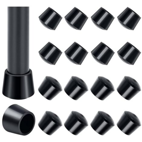 Protections antidérapantes pour pieds de chaise, 16 embouts en caoutchouc 14 mm, patins de rechange pour tabourets et meubles, protège-sols efficace