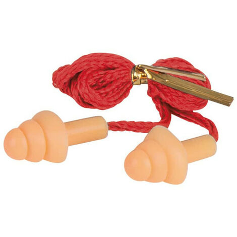 Protections auditives KS TOOLS - Avec tige et cordon - 20 pcs - 985.7055