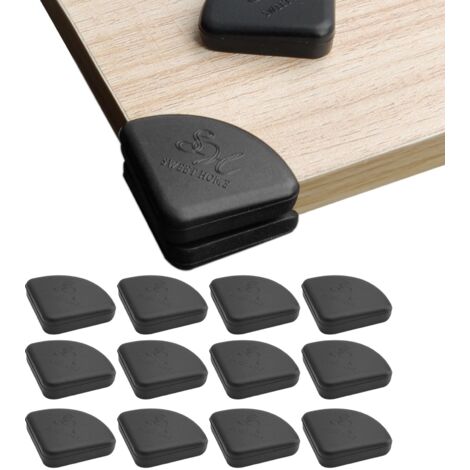 Protections Coin de Table pour Bébé Protege Coin de Table Bebe pour Meuble Sécurité Enfant pour Bureau Berceau Cheminée Table Coins & Bords Molles Noirs Silice Protection Angle Bebe 12 Pièces
