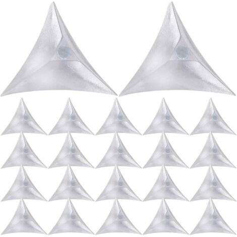 protections d angle triangulaires transparentes en PVC pour