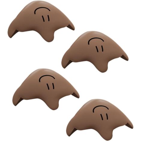 Protections d'angle Anti-Collision Bébé Protecteurs d'angle pour Meubles en Silicone Marron Lot 4 Pièces pour Tables Et Coin De Mobilier, Sécurité Garçon Et Filles à La Maison