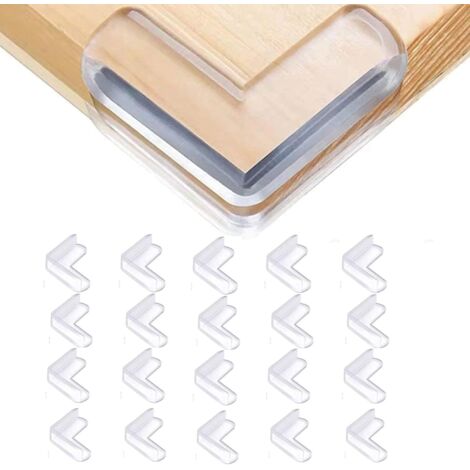 Protections d'angles de table, 20 pièces, protections d'angles de table pour bébé,