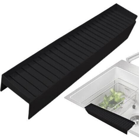 Protections de bord d'évier en silicone pour évier de cuisine,Protections de bord d'évier de cuisine en silicone - Protections de comptoir d'évier,Accessoires de cuisine réglables,4×20inch