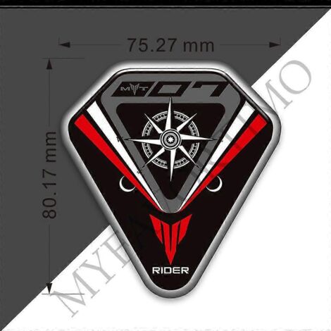 Protections de réservoir de moto (autocollants) pour Yamaha MT-07, MT-07 SP, MT-07 (kit de protection pour réservoir d'essence et d'huile, genoux, modèles 2018, 2019 et 2020) - MT0726