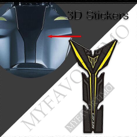 Protections de réservoir de moto (autocollants) pour Yamaha MT-07, MT-07 SP, MT-07 (kit de protection pour réservoir d'essence et d'huile, genoux, modèles 2018, 2019 et 2020) - MT074
